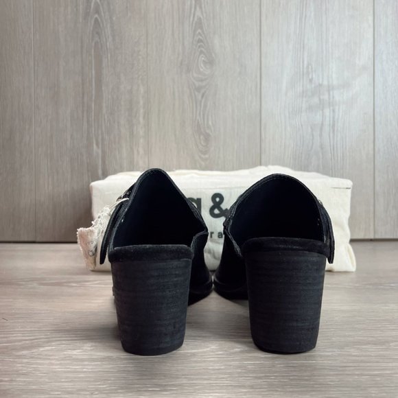 Rag & Co Grey Black Darcie Buckle Mules NWT Various Sizes - Picture 8 of 16